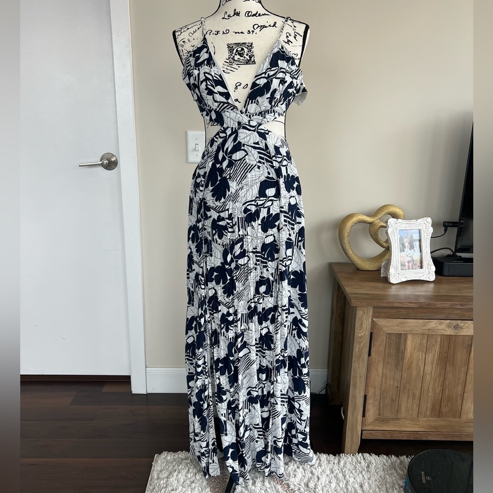 PLT black pattern maxi